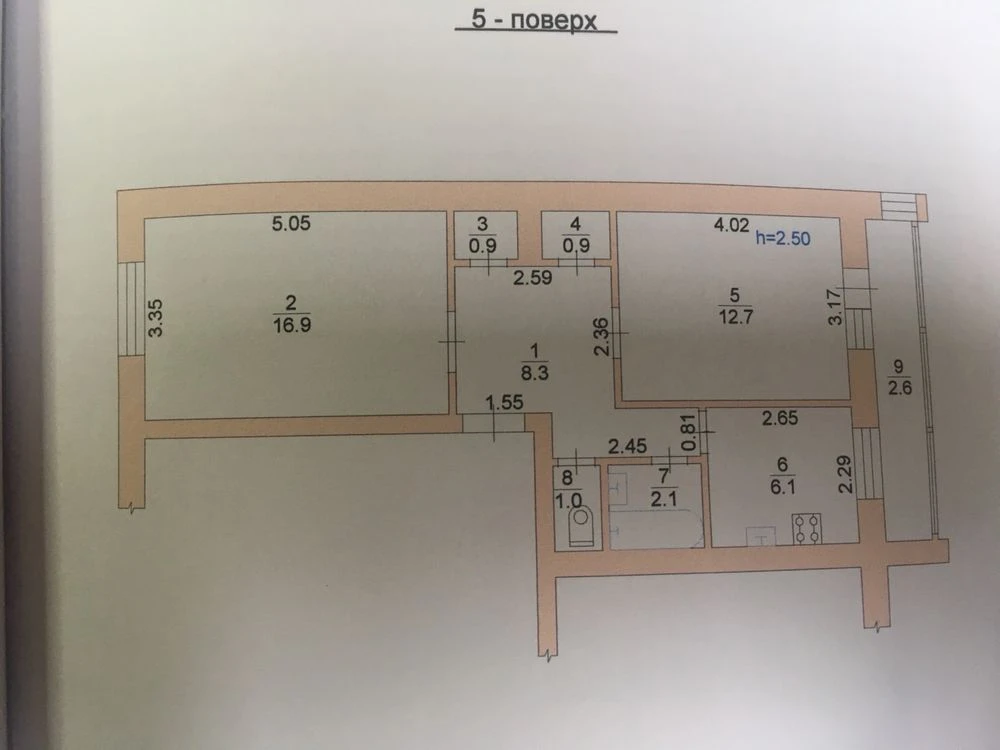 2-room apartment, Stebnitska Street ‼️Sale via certificate and voucher
