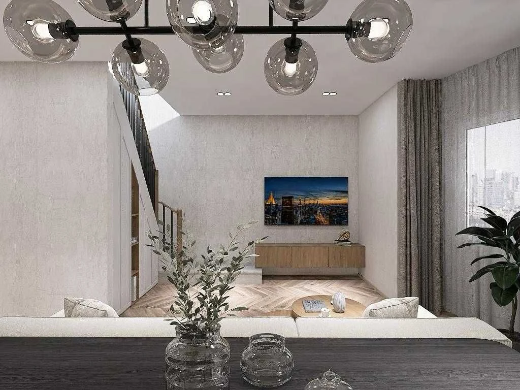 Sale of a 218.5 sq. m two-level apartment with attic, gas heating