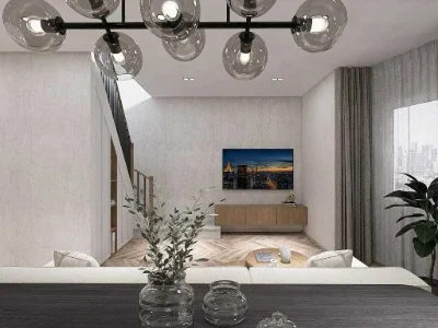 Sale of a 218.5 sq. m two-level apartment with attic, gas heating