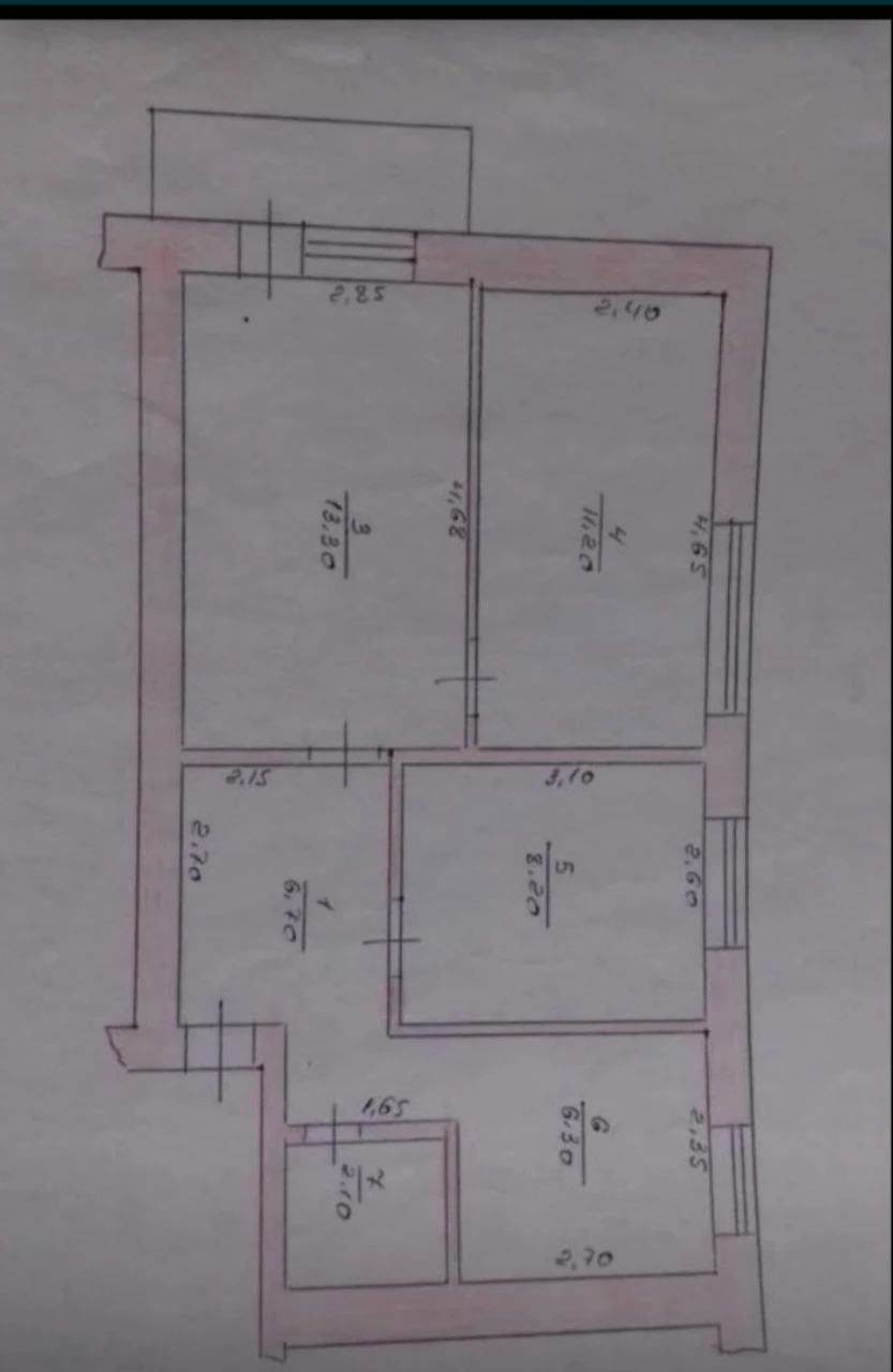 3 bedroom apartment in Korotchenko