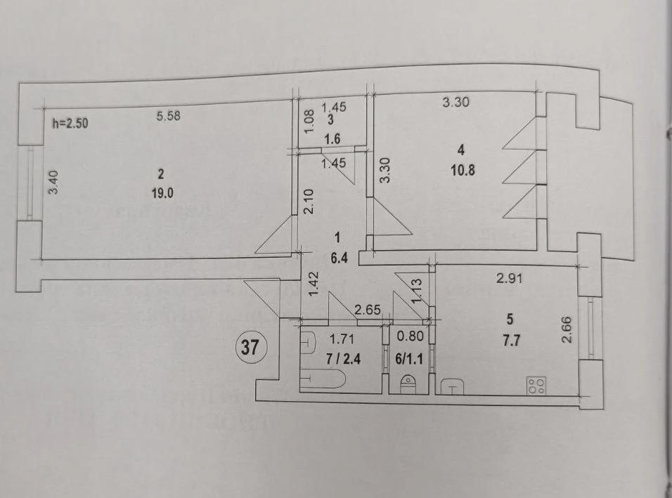 Продам квартиру 2 комнаты