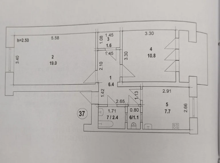 Продам квартиру 2 комнаты