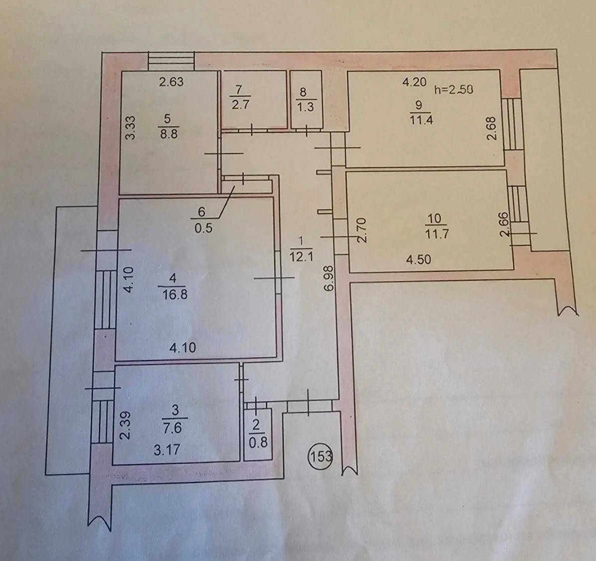Продам 4-х кімнотну квартиру у м. Чороморск вул. Александрій