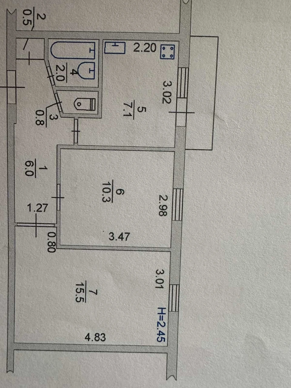 Продам 2 комнатную квартиру в 9-ти на Парусной