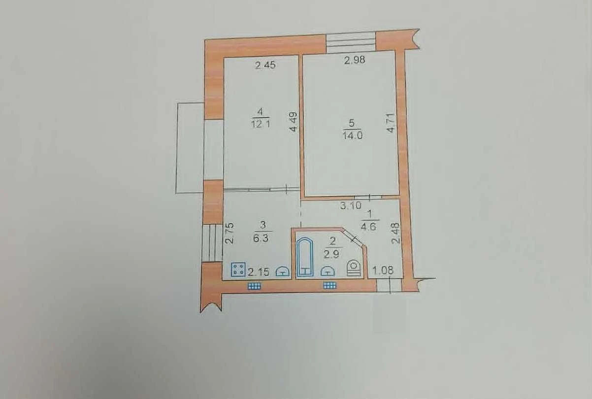 2-комнатная квартира у районе моря