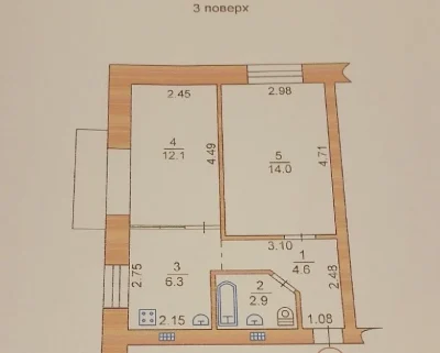 Продам 2 комн первая линия моря