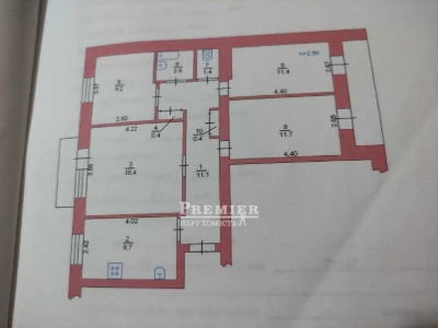 Продається 4 к. квартира в центрі Чорноморська