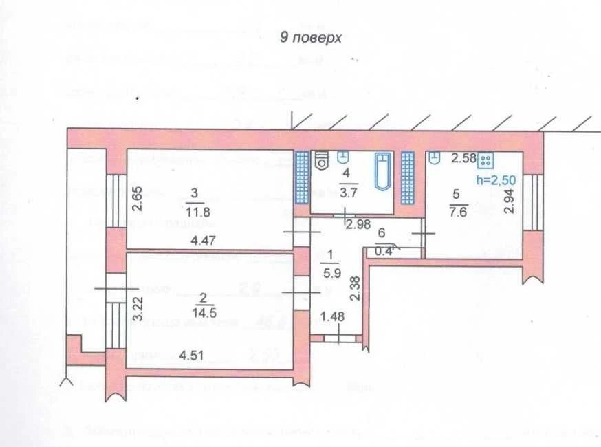 Продаж 2-кімнатної квартири 50кв.м. мЧорноморськ