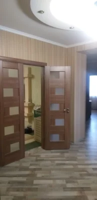 Современная квартира большой площалью для молодй семьи.
