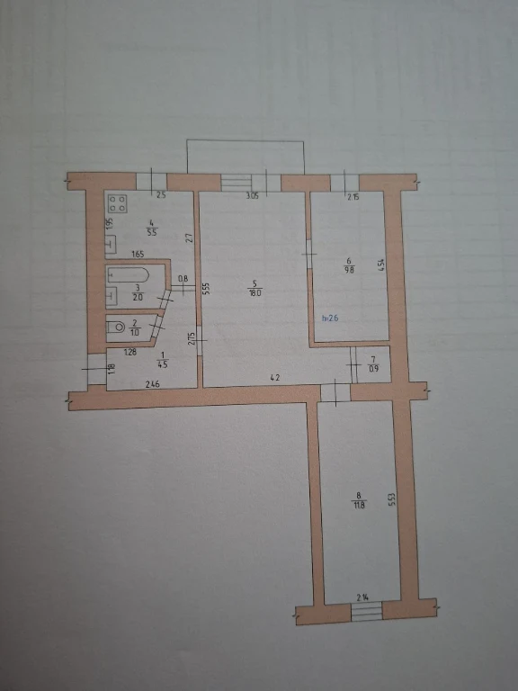 For sale 3 room apartment