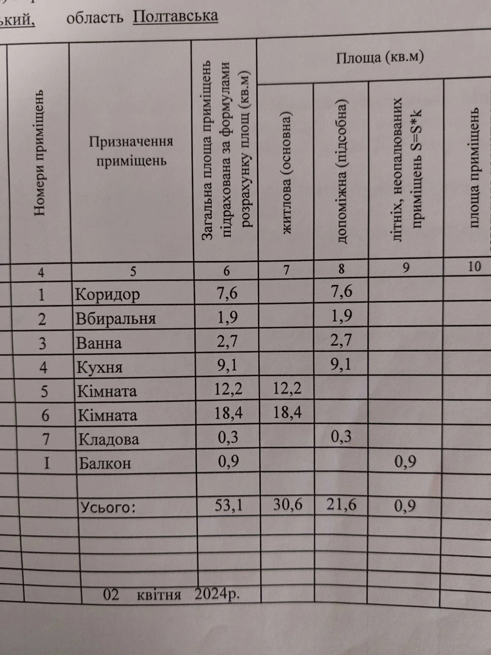 Sale of a 2-bedroom apartment, improved layout