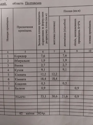 Sale of a 2-bedroom apartment, improved layout