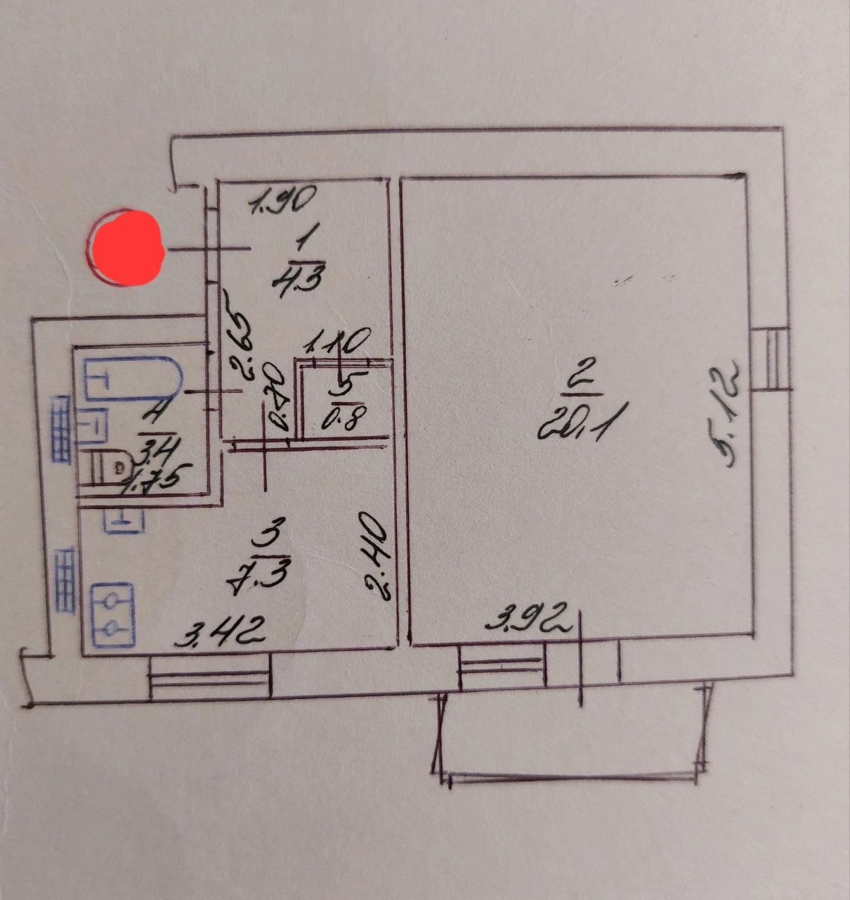 Sale of a 1-bedroom apartment (Czech project)