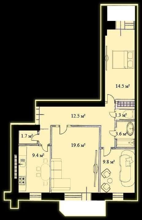 Apartments for sale in a new building (ready to move in, renovated). No commission