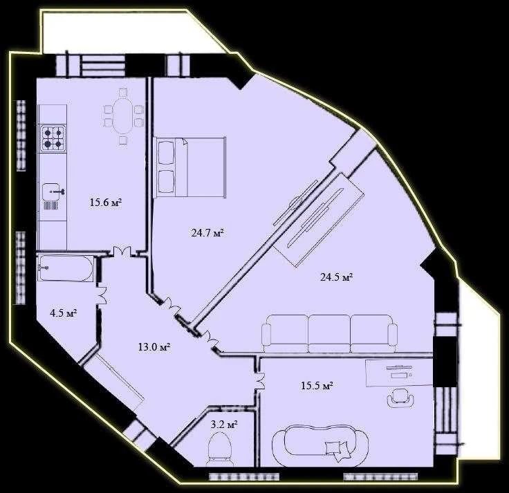 Apartments for sale in a new building (ready to move in, renovated). No commission