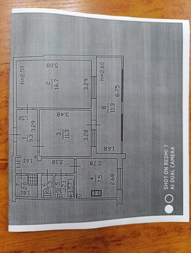 2-room apartment with a large veranda