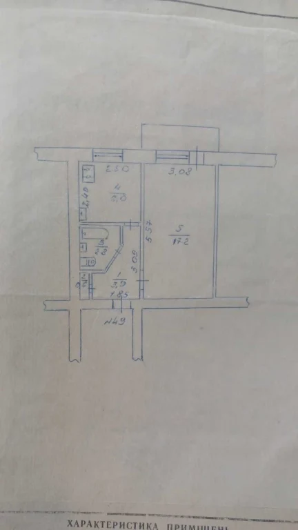 For sale: 1-bedroom apartment in the center