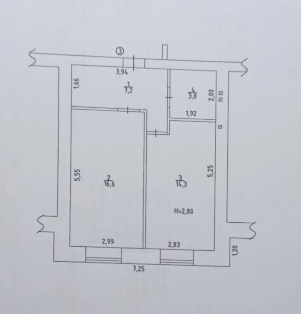 Commercial Apartment 41.9 sq m, Ground Floor