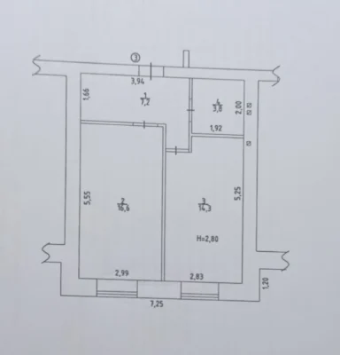 Commercial Apartment 41.9 sq m, Ground Floor