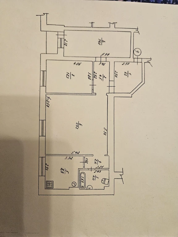 Продам простору 3 кімнатну квартиру 83,1 м²