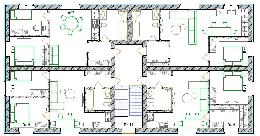 Apartment for sale, 62 m² in the center (park)