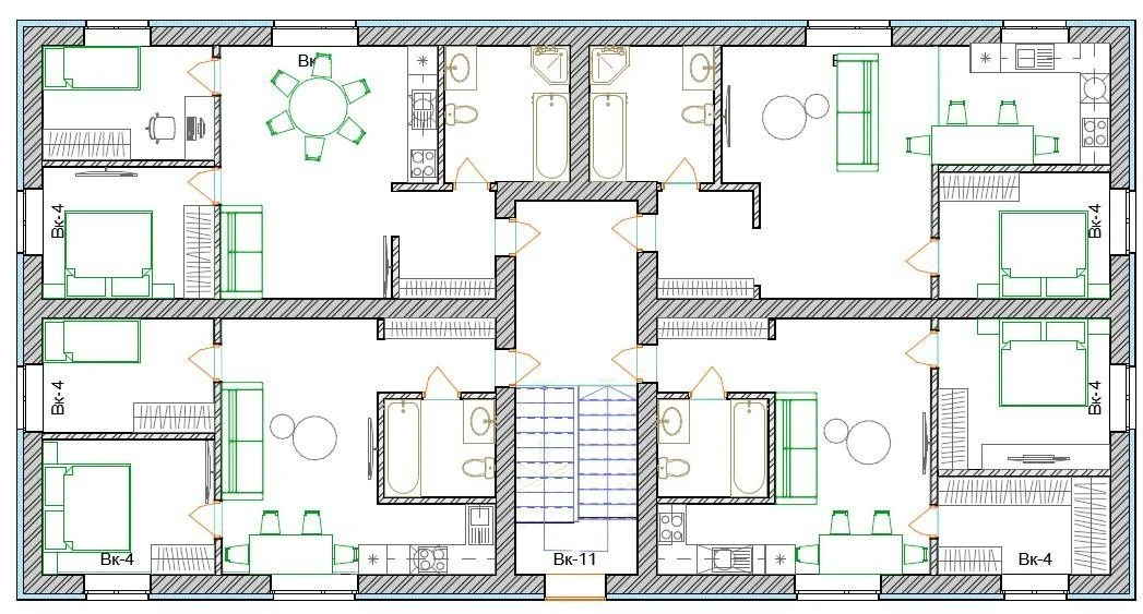 Apartment for sale, 62 m² in the center (park)