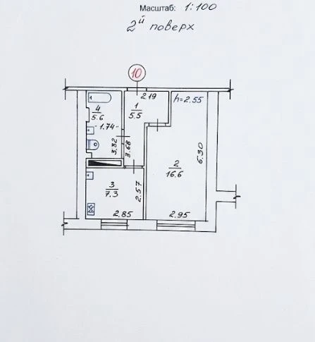 • Продам 1-кімнатну , цегляний будинок , Здолбунів-2