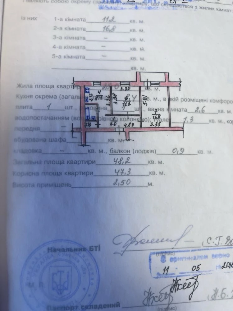 Продам видову 2-к квартиру