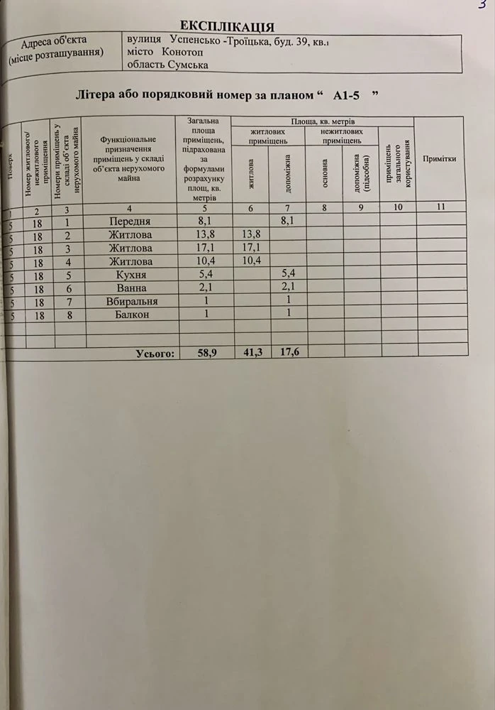 Продаж 3 х кім. кв. 5/5 центр