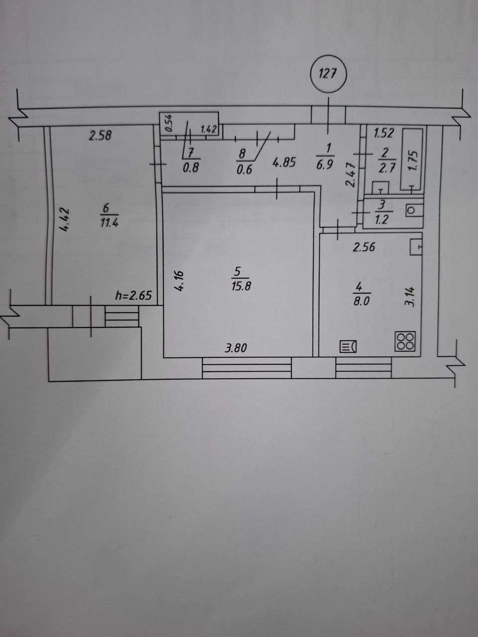 Квартира 2-х кінатна