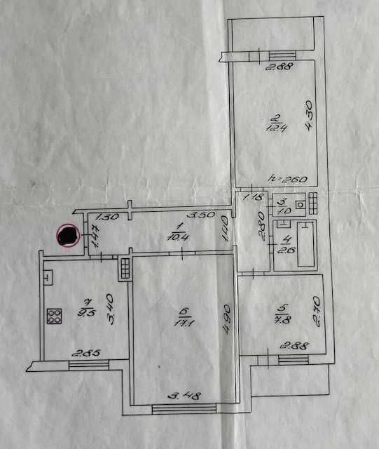 Продаж 3 к.квартири,р-н"Кандибини",просп.Степана Бандери,79