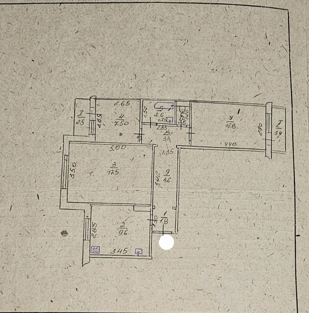 Продам 3х квартира на Дачном, Киевская 107
