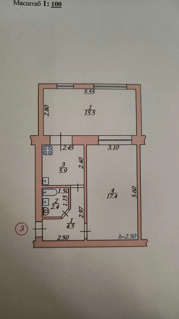 Продам 1-кімнатну квартиру з лоджією