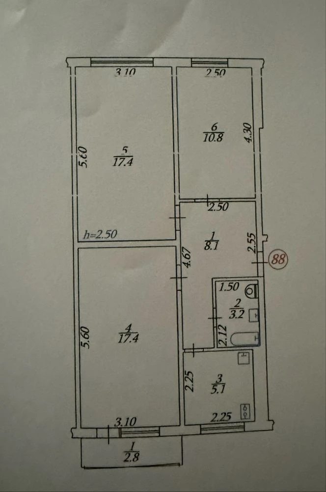 Продам 3-х квартиру