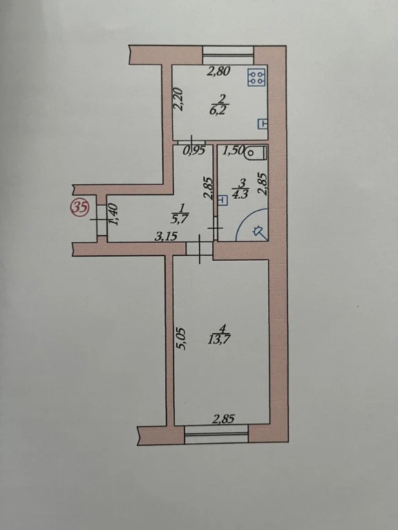 Продам квартиру вулиця Л.Татаренка