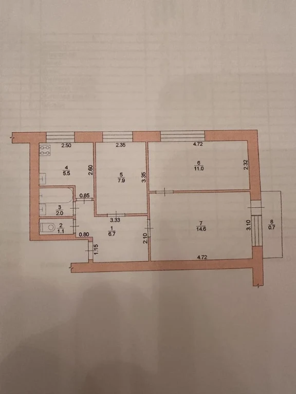 3-х кімнатна квартира