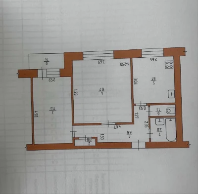 2-кімнатна квартира Шостка 49 м² з ремонтом готова до прожив