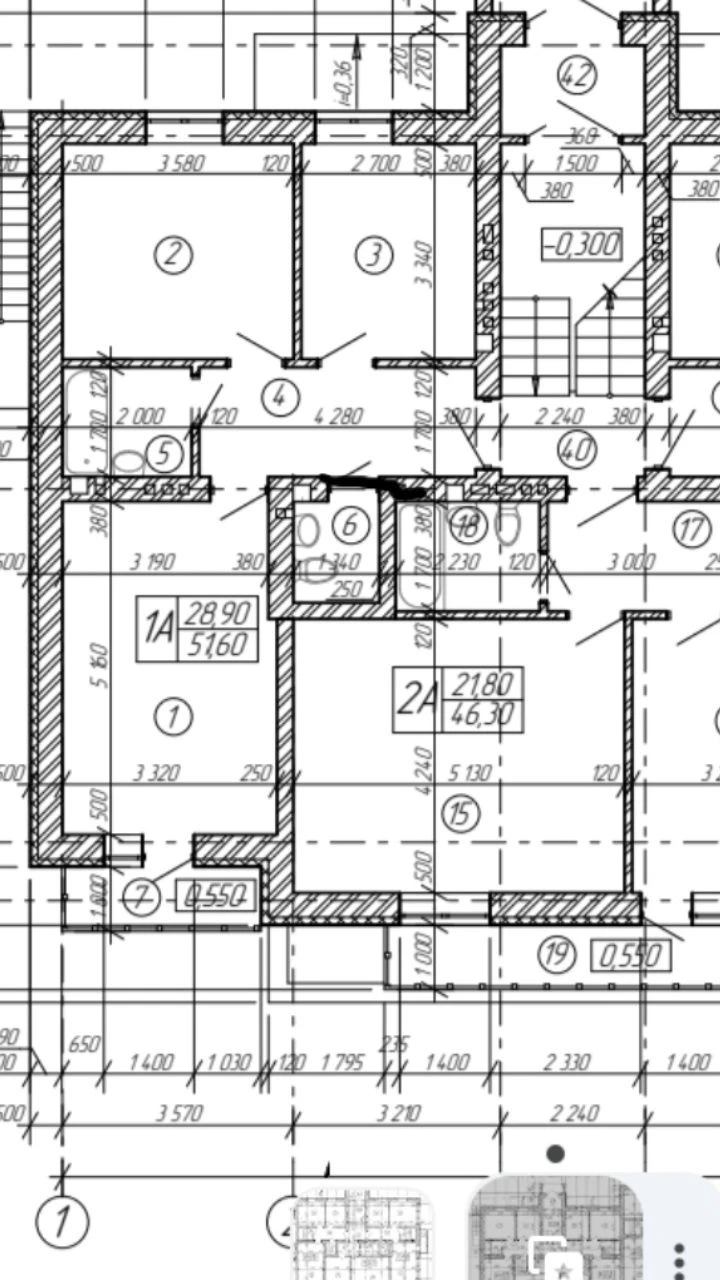 Продаж 2-кімнатної квартири 51,5 м² у центрі Кременця з видо