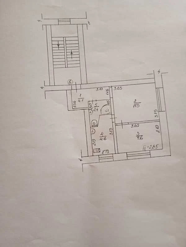 Продам 2 кімнатну квартиру в центрі м. Богодухів (404882)