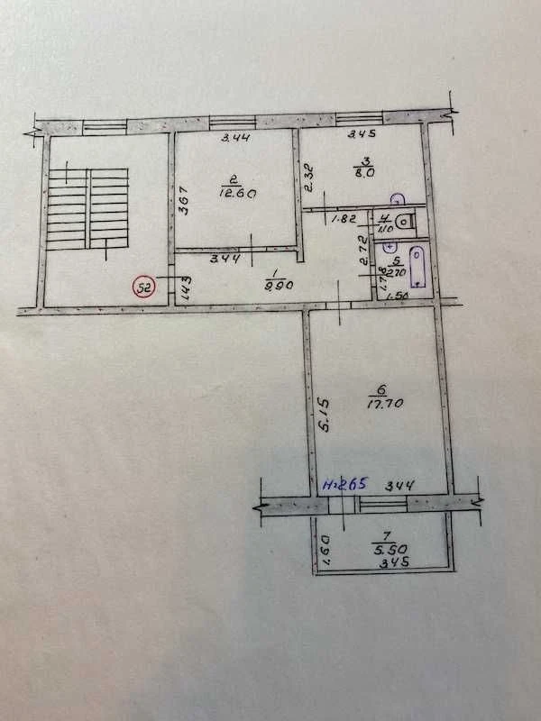 Продам 2-кімнатну квартиру, місто Богодухів (405126)