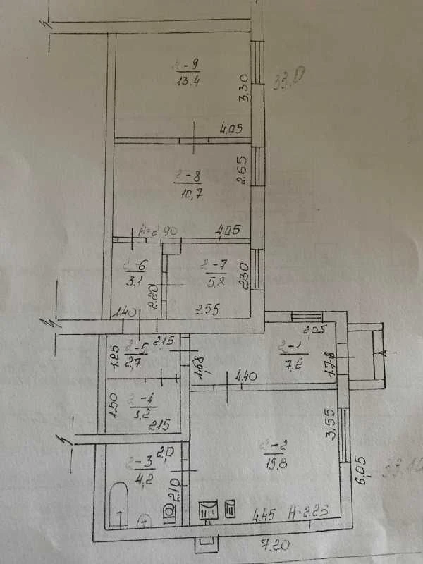 Продам 3 кім. кв. місто Богодухів (404286)