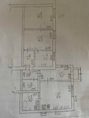Продам 3 кім. кв. місто Богодухів (404286)