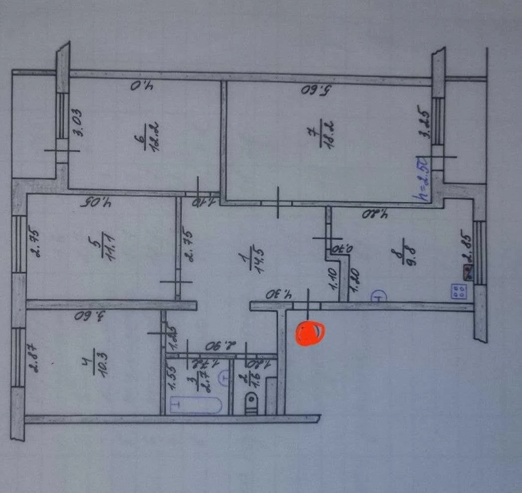Lowest Price! Real Sale of 4-Room Apartment, Gas, Individual