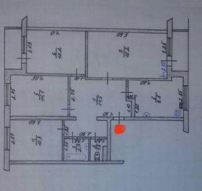 Lowest Price! Real Sale of 4-Room Apartment, Gas, Individual