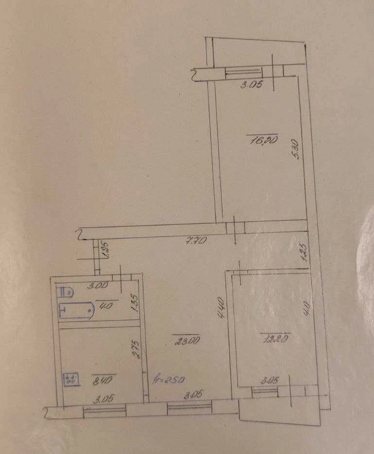 Продам 3-кімнатну в Дергачах з індивідуальним газовим опален
