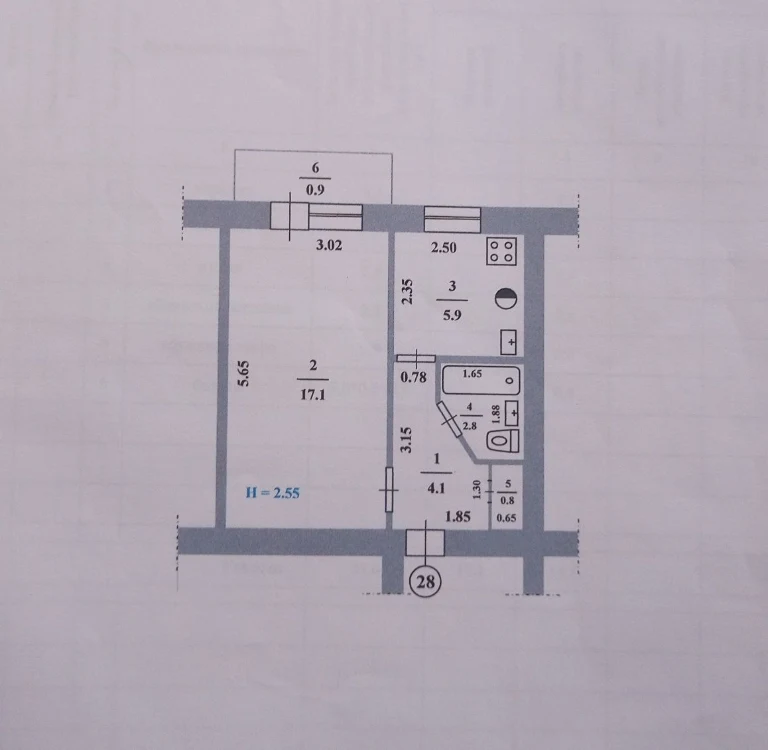 Продам 1 кімнатну квартиру