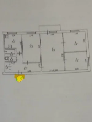 Продається 4-кімнатна квартира в центрі Чугуєва, 4 поверх