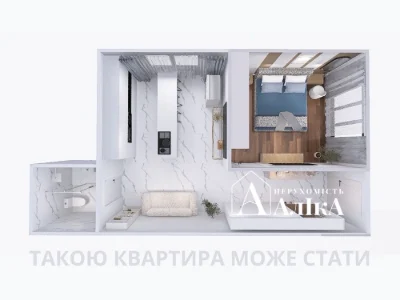 Продам велику 1-кімнатну квартиру в новобудові з окремим вхо