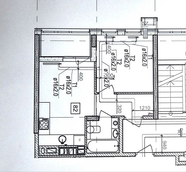 Separate planning! Sale of 1-room apartment 33m2 in Faina Town residential complex