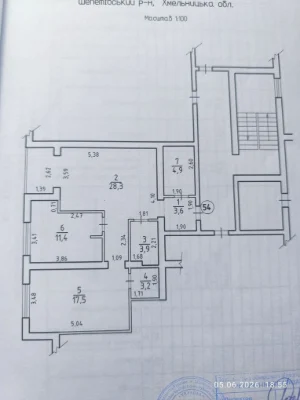 Продаж просторої квартири 72,8 м² із зручним плануванням + к